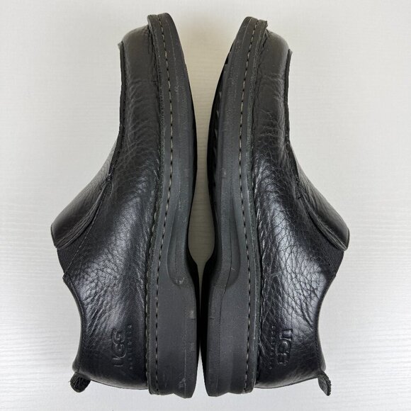 EUC UGG Byrnes Pebbled Black Leather Casual Loafer S/N 5532 main image 7